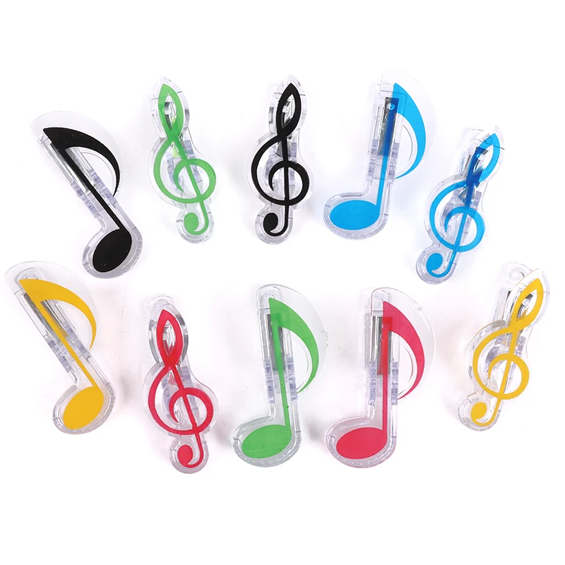 5Pcs Musical Notation Clips Cute Stationery Office Accessories Book Paper Sheet Clips Mini Music Folder Clips Decor