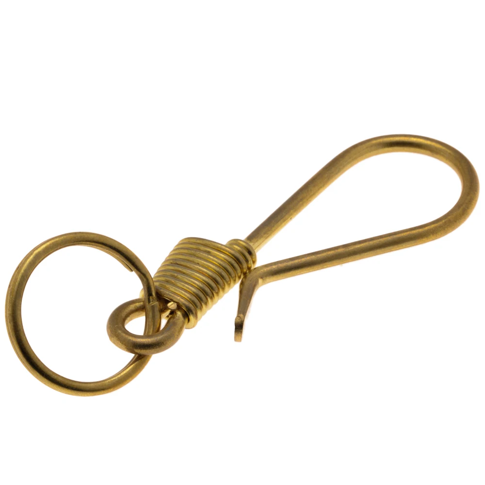 Manual Pure Copper Key Tanning Of Decorative Goods Cloth Hook Clasp Ring Car Accessories Brass Trumpet u-shaped Hook