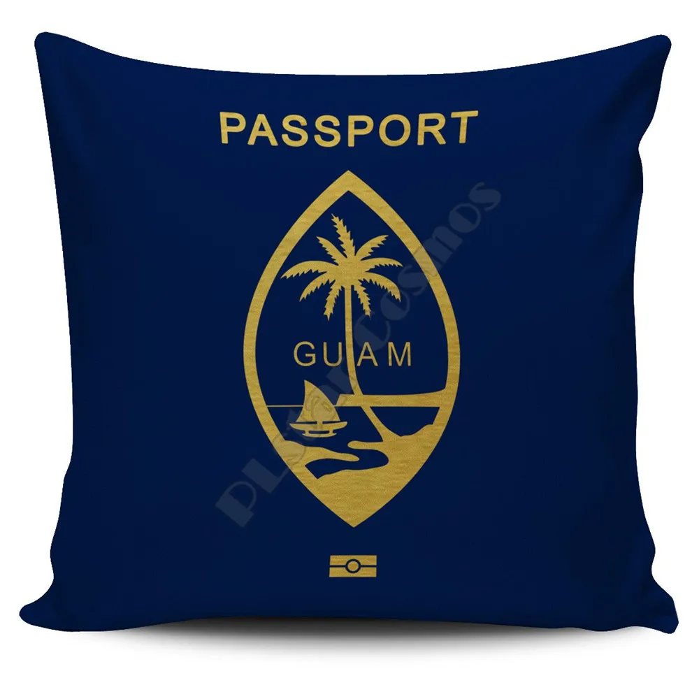 Guam Pillow Cover Passport Version Pillow cases Throw Pillow Cover Home Decoration