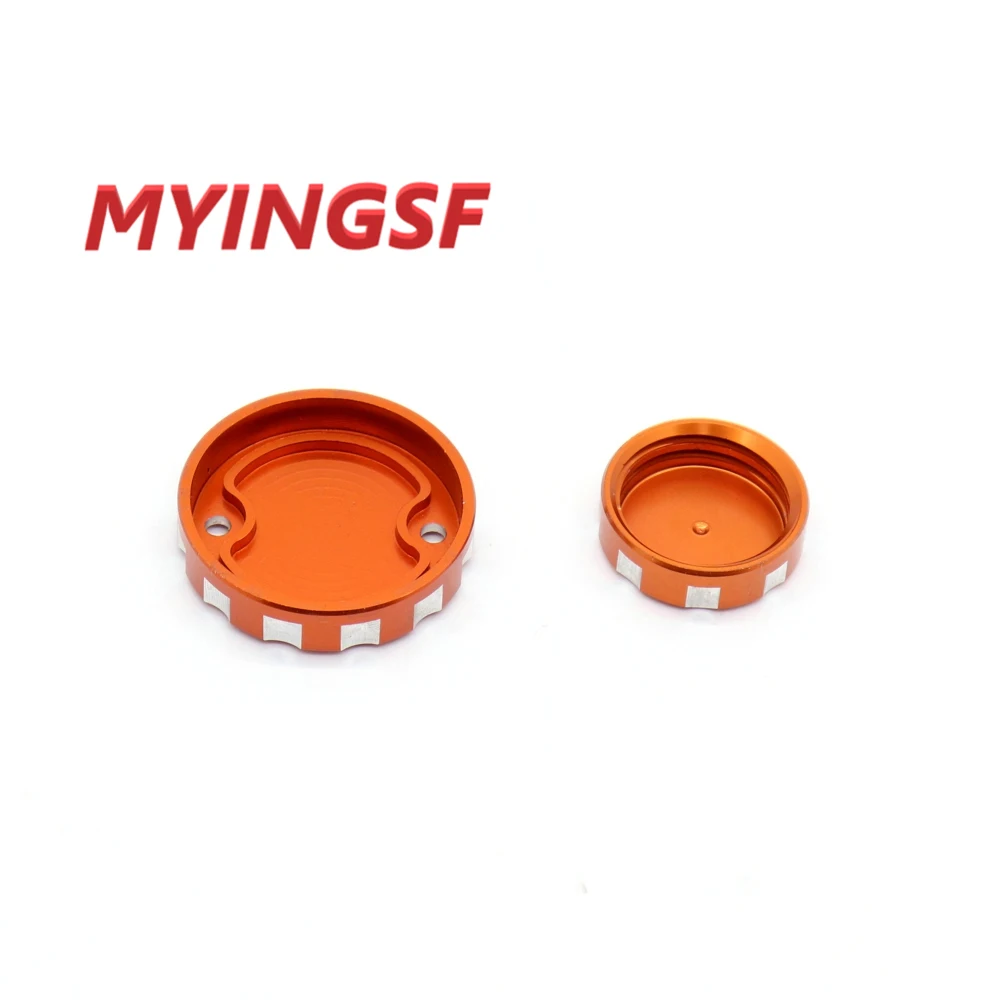 Front Brake Clutch Rear Brake Reservoir Cover For 690 DUKE 2008 2009 2010 Motorcycle Accessories CNC Oil Fluid Cap