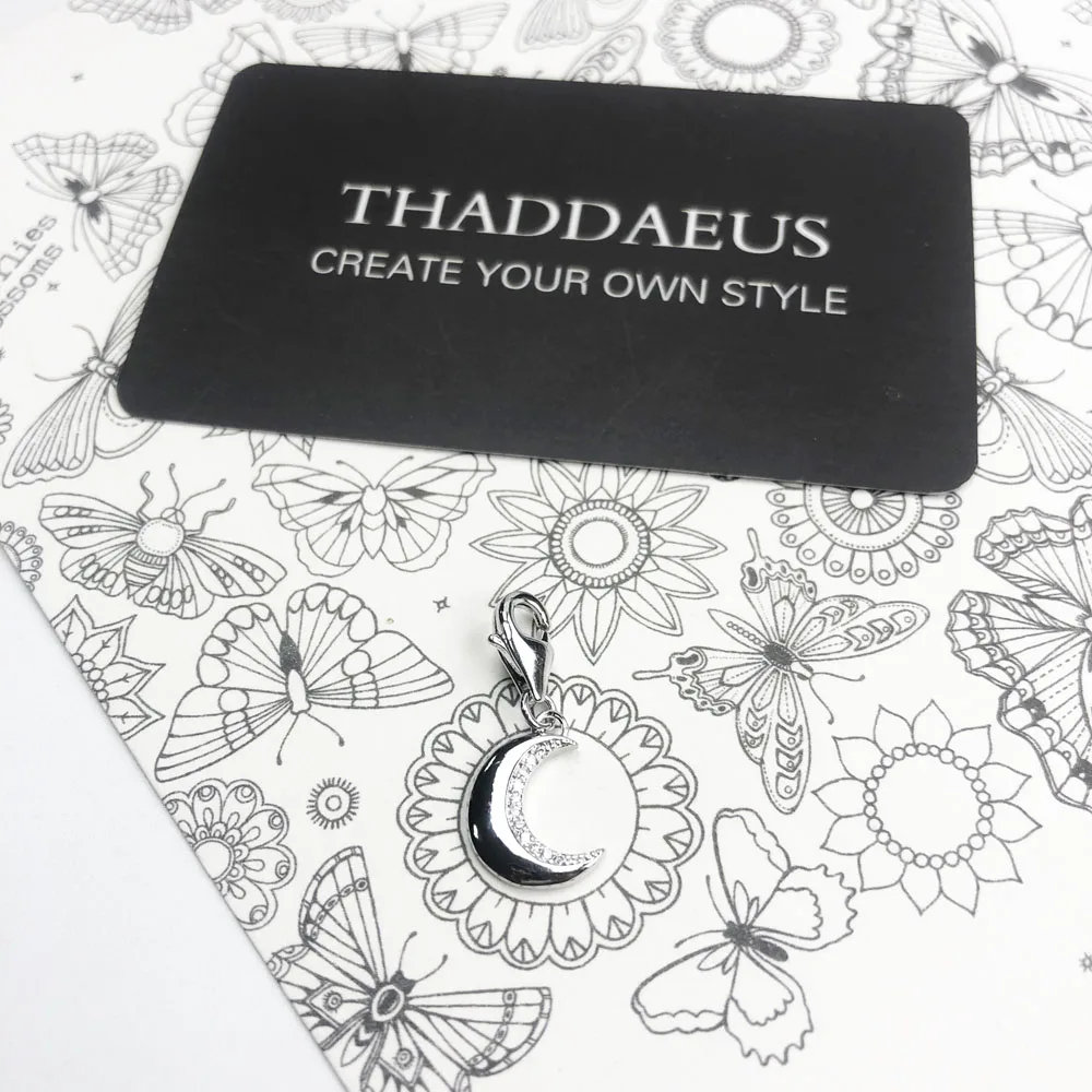 Schutzhülle Mond Erklärung Europa Charme Frauen 925 Sterling Silber Mode Anhänger Schmuck Nizza Geschenke – Detail 6