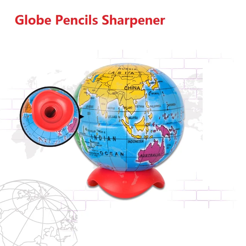 New Globe Pencil Sharpener Cute Child Pencil Sharpener Primary School students Cute School Supplies