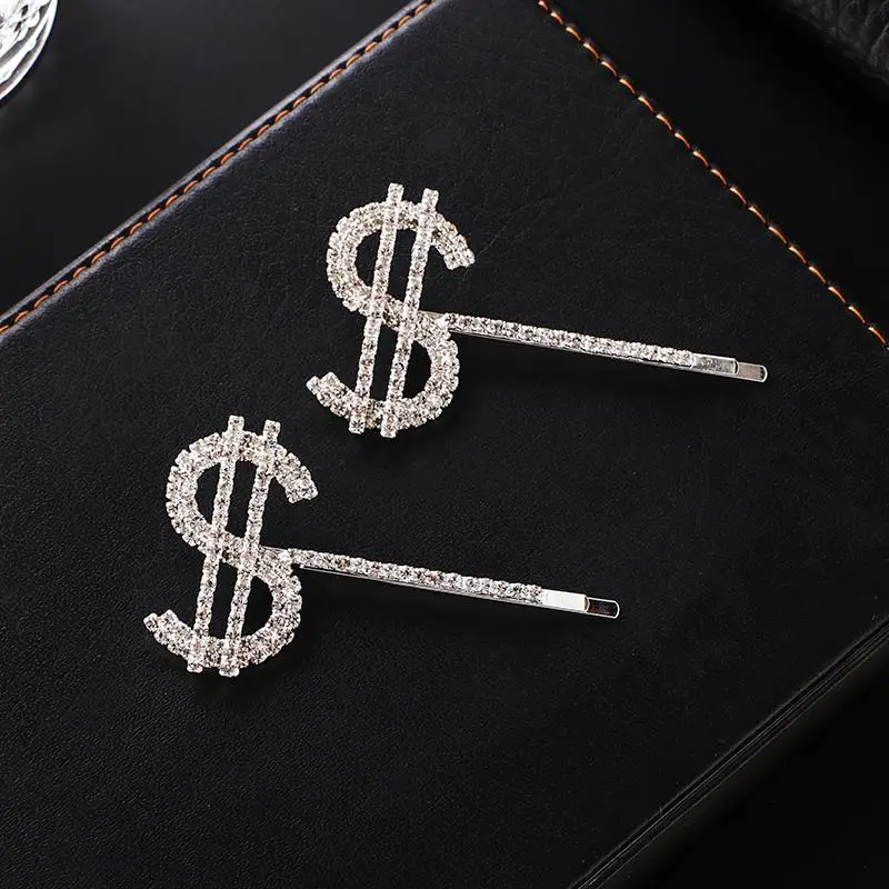 YFJEWE Fashion Rhinestone dollar Bridal Hair Comb for Girls Crystal Hair Ornaments Jewelry Wedding Hair Accessorie H070