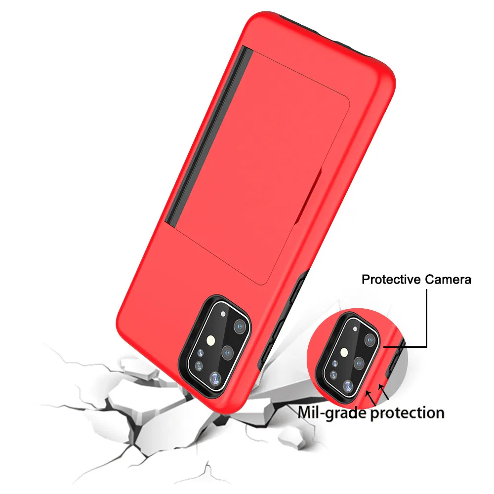 For Samsung Galaxy S20 Plus Ultra S20+ Case Candy Color Armor Business Card Slot Cover For Samsung S20plus S10 Note 10 Plus 5G