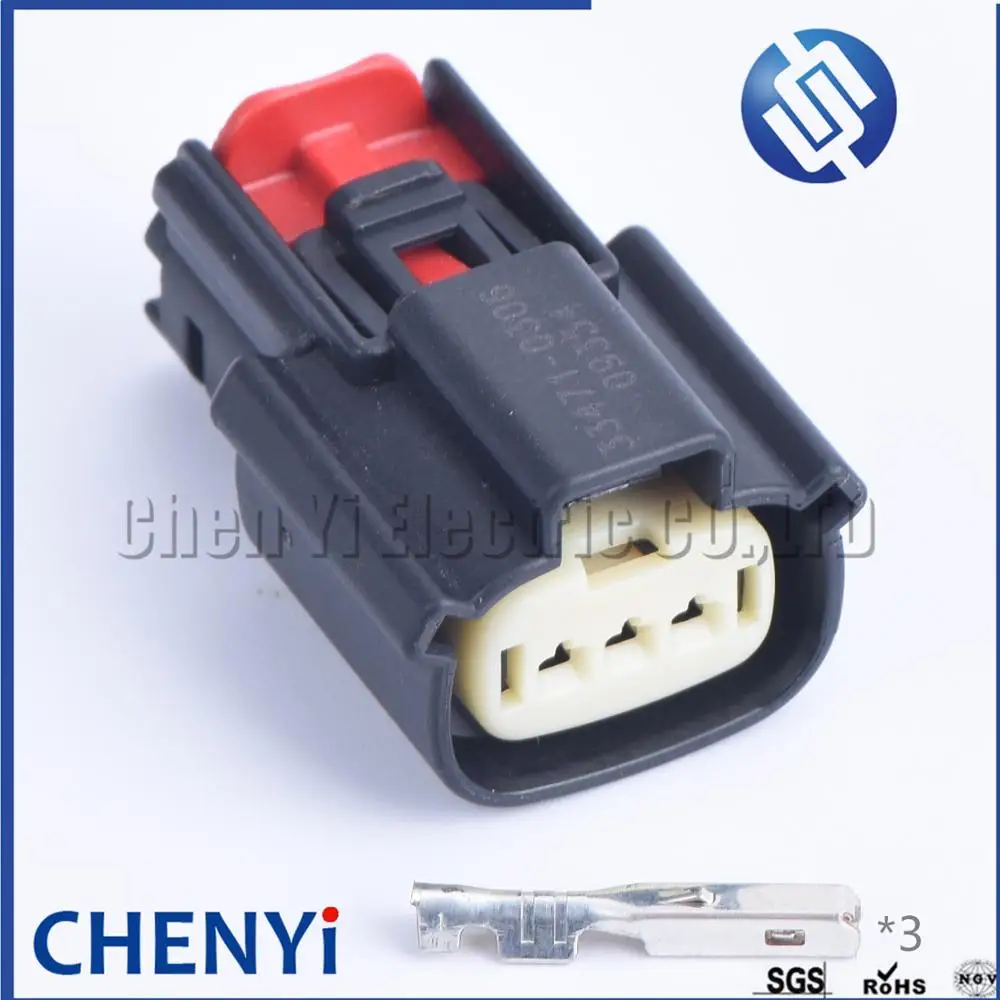 1 set 3 pin female or male 33471-0306 Automotive Steering Wheel Booster Pump Plug Electrical Cable Socket  33471-0301 33481-0301