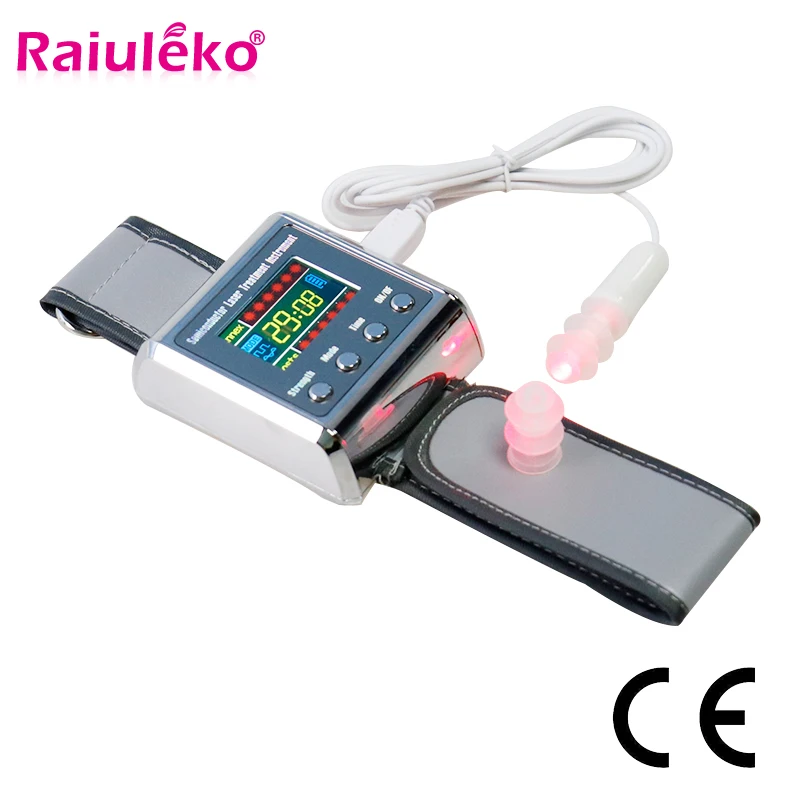 Household 650nm Laser Physiotherapy Wrist Diode LLLT for Diabetes Hypertension Treatment Diabetic Watch Laser Sinusitis Therapy