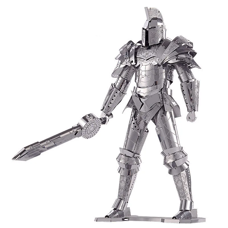 MMZ MODEL Piececool 3D Metal Puzzle Crescent Blade Armor Robot Assembly  DIY 3D Laser Cut Model Puzzle Toys for Adultsts