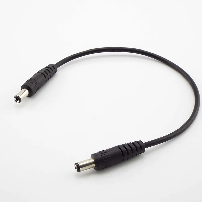 12V 3A DC z męskiego na męskie zasilanie diy przewód kabel 5.5x2.1mm mężczyzna CCTV złącze adaptera rozszerzenie mocy przewody 0.5M/1M/2M