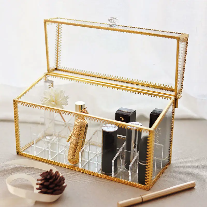 

24/36 Grid Acrylic Lipstick Box Makeup Organizer Storage Box Lipstick Holder Organizer Display Stand Cosmetic Organizer Box