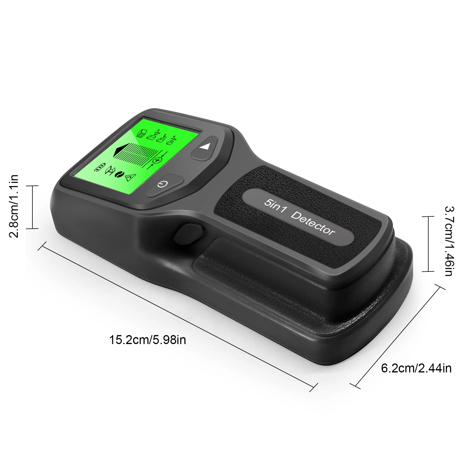 Electronic Wall Scanner Gold Finder, Detector de metais 5 em 1, Medidor de espessura da parede, Backlight Stud Detector