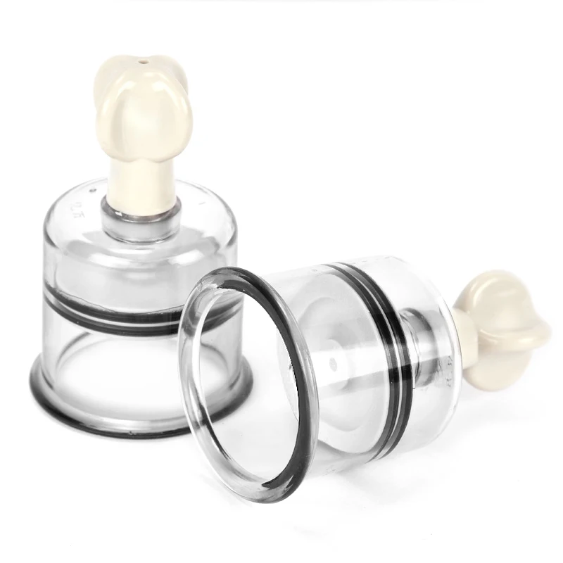 1Pcs Vacuum Body Massage Cans Twist Rotary Handle Suction Anti Cellulite Acupuncture Vacuum Cupping Cups Nipple Enlarger 4 Sizes