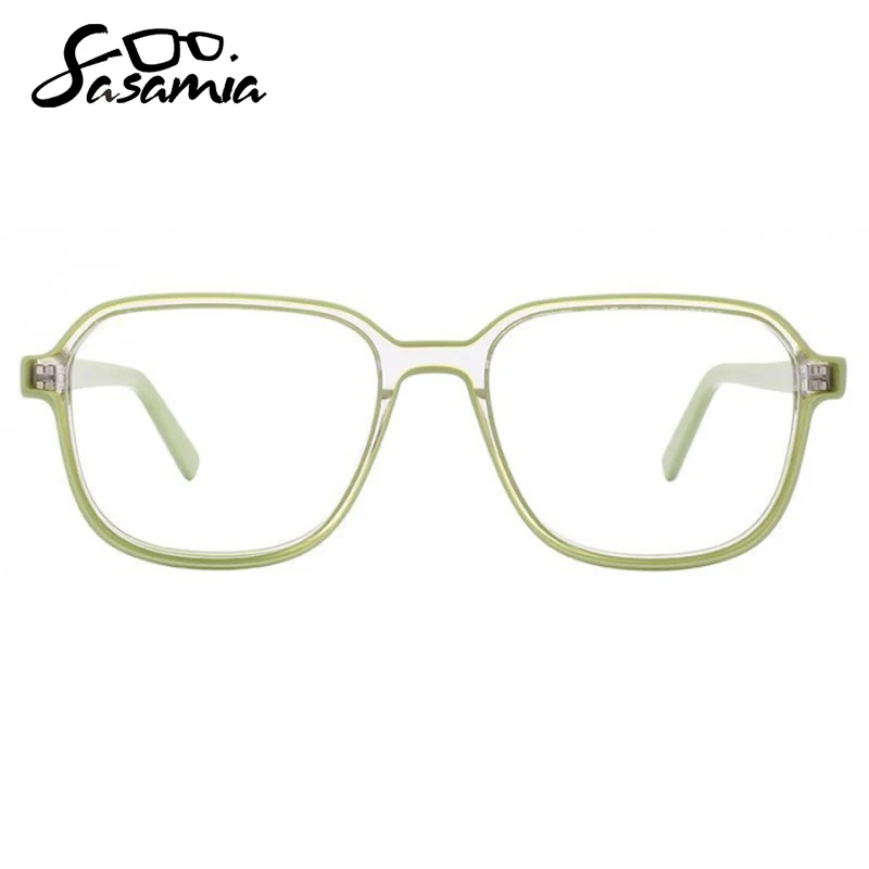 

SASAMIA Fashion Men Eyeglasses Frames Novel Eye Glasses Frame for Men Myopia Prescription Optical Glasses Transparent Spectacle