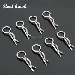 20pcs/lot Universal Micro 1/18 RC Car Body Clips Pins Bend Metal For Remote Control Toy Spare Parts