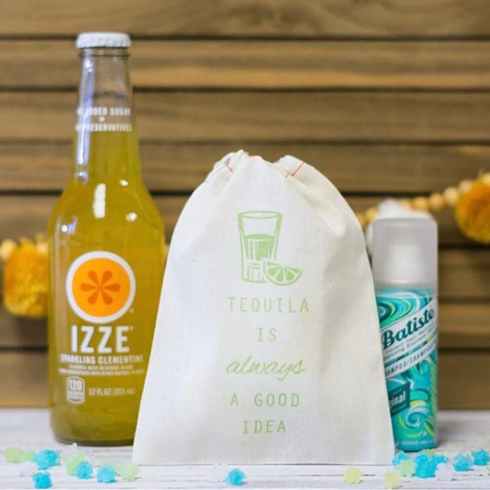 personalized Tequila Is Always A Good Idea kit bags Bachelorette Party  Kit Bag cutom Tequila Wedding Party Favor birthday bags