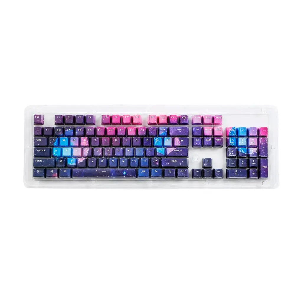 108 key thermal sublimation PBT key cap cherry MX key cap top print 61/87/104 MX switch mechanical and optical game keyboard