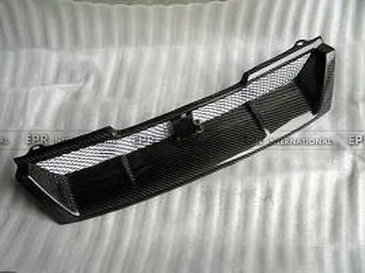 Car-styling For Nissan Skyline R33 GTR Carbon Fiber OEM Front Grille (GTR only) Glossy Finish Bumper Grill Cover Car Accessories