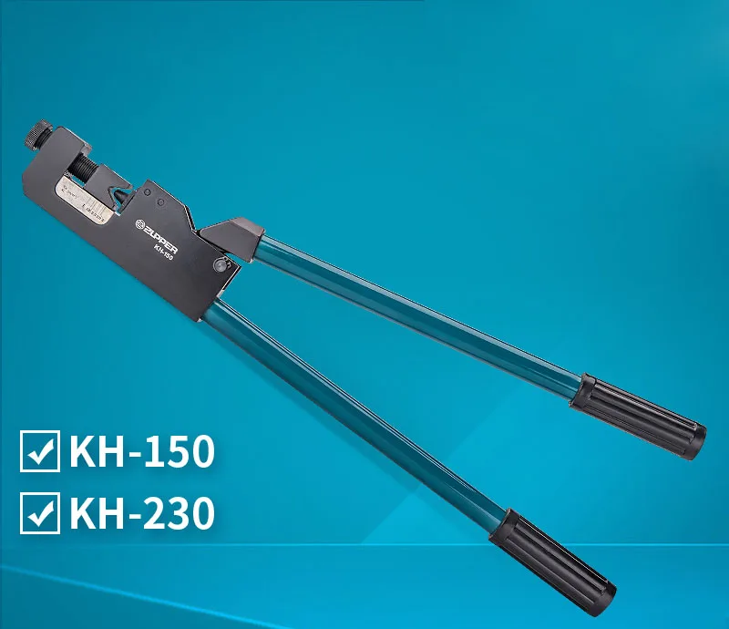 กรกฎาคมจุด Crimping คีม KH-150/230จุด Crimping คีม Mechanical Manual เย็นทองแดงอลูมิเนียม Terminal 10-240