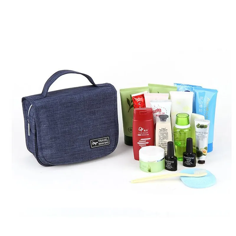 Hohe Qualität Reise Kosmetik Taschen Männer Toiletten Veranstalter Oxford Tuch Wasserdichte Frauen Make-Up Tasche Bad Waschen Haken Tasche