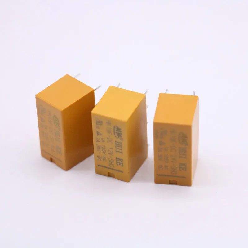 5PCS Mini Power Relay HK19F-DC5V-SHG HK19F-DC12V-SHG HK19F-DC24V-SHG Coil DPDT 8 Pin Relays PCB Type HK19F 2NO 2NC