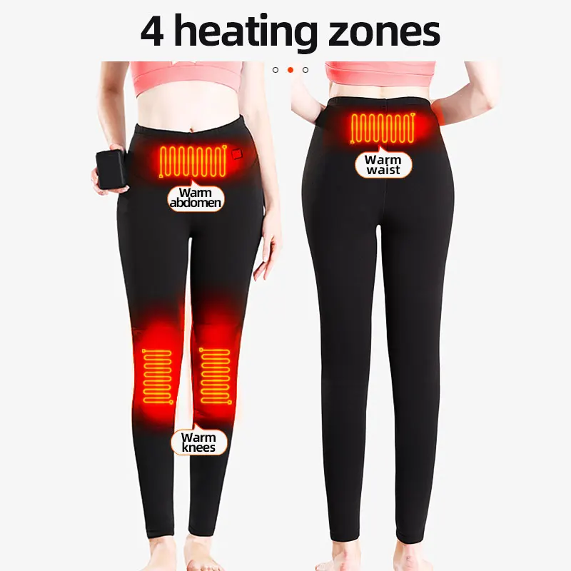 Winter Electric Heating Pants Men motorcycle USB Charging Heated Pants Women Winter Warm Trousers Heated Leggings Wsahable