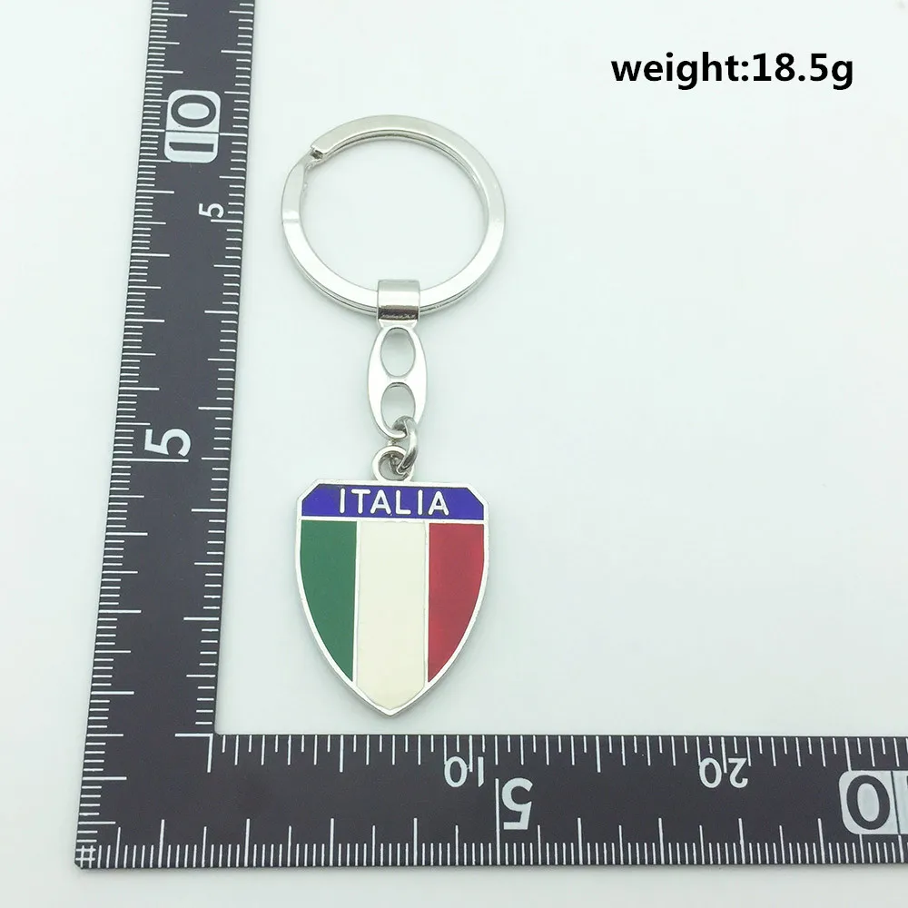 WGOUD Holiday Tourist Souvenirs Medal Keychain Italia Metal Alloy Letters Prize Key Ring Fancy Key Chain Premium Gift