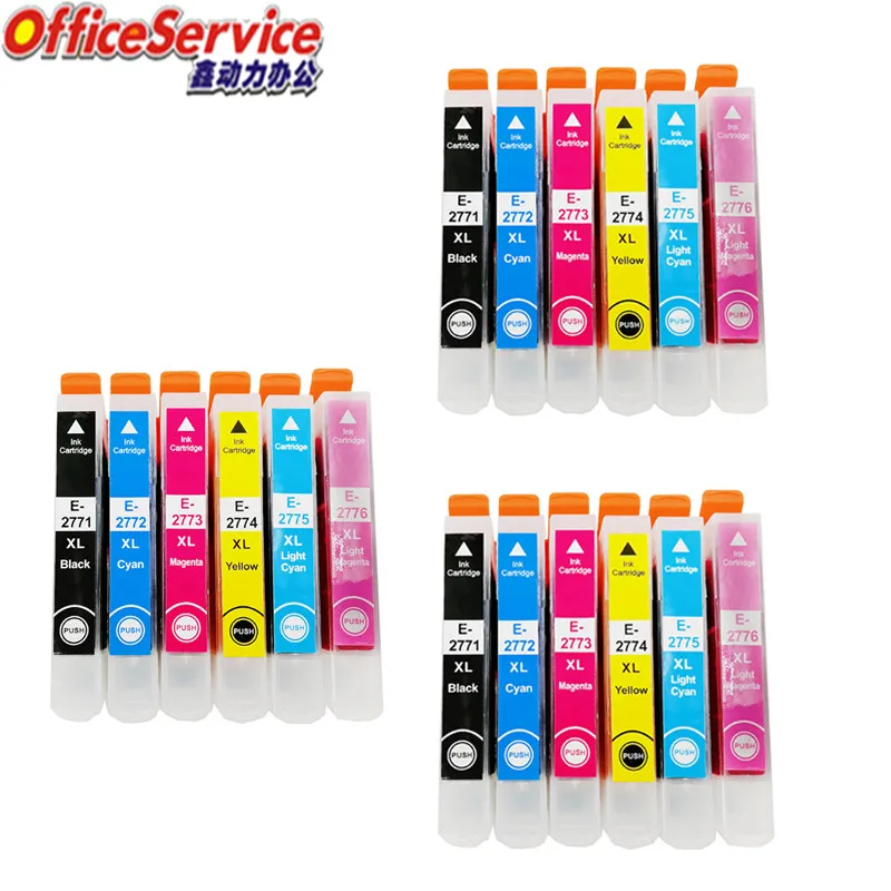 

3Sets 277XL T2771 Compatible Ink Cartridge For Epson Expression Photo XP-750/760/850/860/950/960 printer