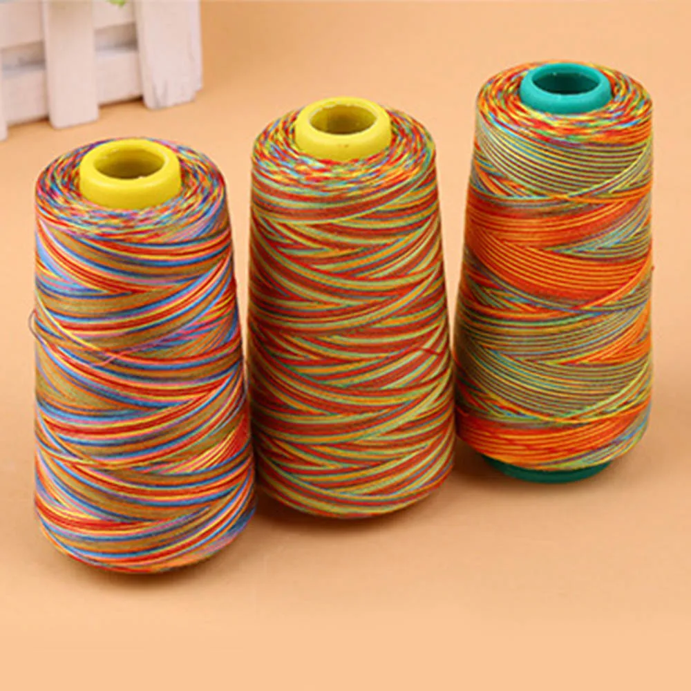 402/202/203 Colorful Polyester Sewing Thread 3000yards/1500yards/1000yards Multifunctional Sewing Spool Roll Sewing Accessories