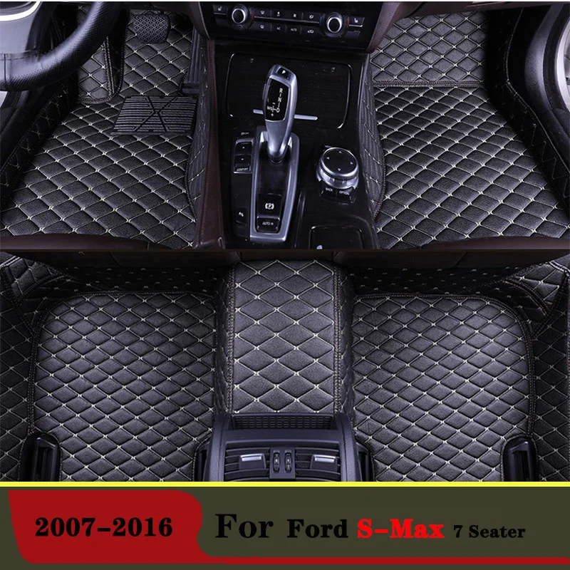 Car floor mats For Ford S-Max 2016 2015 2014 2013 2012 2011 2010 2009 2008 2007 (7 Seater) Carpet Custom Interior Accessories