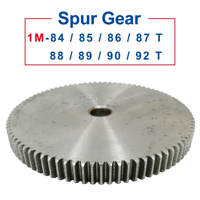 1 Piece spur Gear 1M84/85/86/87/88/89/90/92T rough Hole 8/10mm gear wheel 45#carbon steel Material motor gear Total Height 10mm