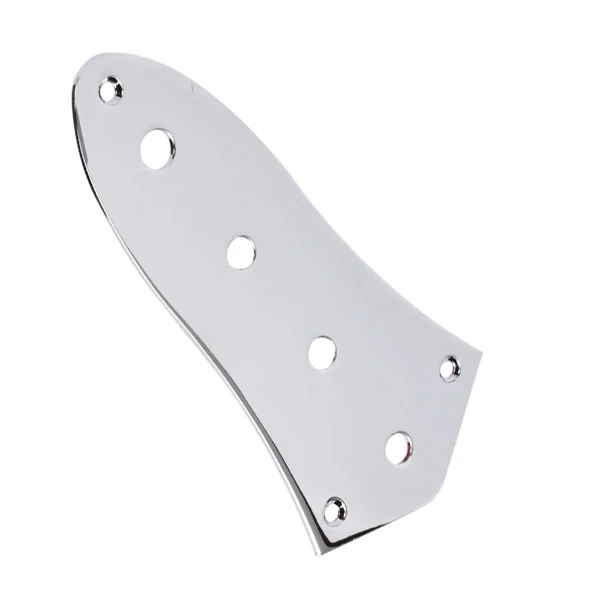 Steel Chrome 4-Hole Control Plate For Jazz Bass Guitar Parts Shiny Accessories