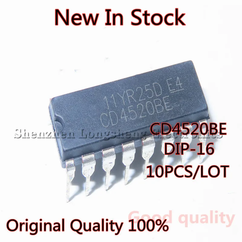 10PCS/LOT CD4520BE CD4520 DIP-16 Counter logic IC New In Stock Original Quality 100%