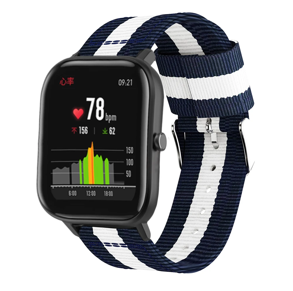 Neues Nylon-Armband für Amazfit Bip Lite Youth 20mm Uhrenarmband Ersatz für Xiaomi Huami Amazfit GTS Bit Band Armband Handgelenkschlaufe – Detail 5