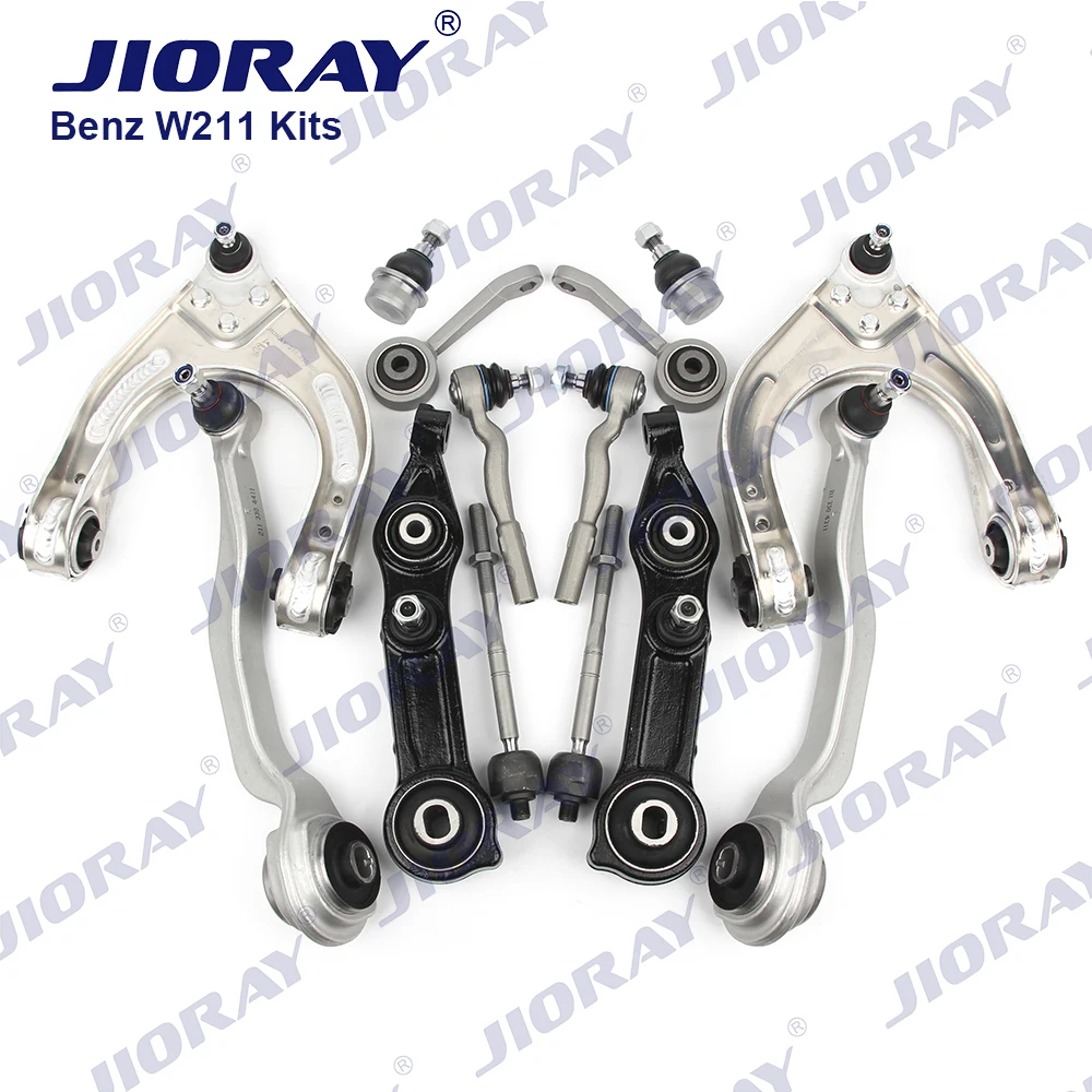 JIORAY Control Arm Ball Joint Stabilizer Link Tie Rod Kits For Mercedes Benz E Class W211 S211 CLS C219