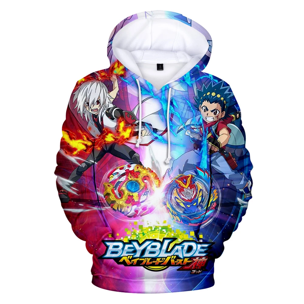 Beyblade Burst Evolution 3D Hoodies Boy girls Sweatshirts Beyblade Burst Evolution Hoodie Oversized Boy/kids Clothing