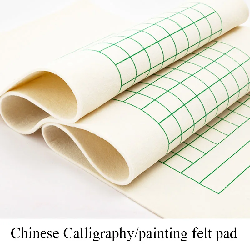 138*40cm,Chinese Calligraphy Felt Pad Check Painting Mat Ink Absorber Calligraphy Absorbing Mat Necessary Chinese Writing Tools