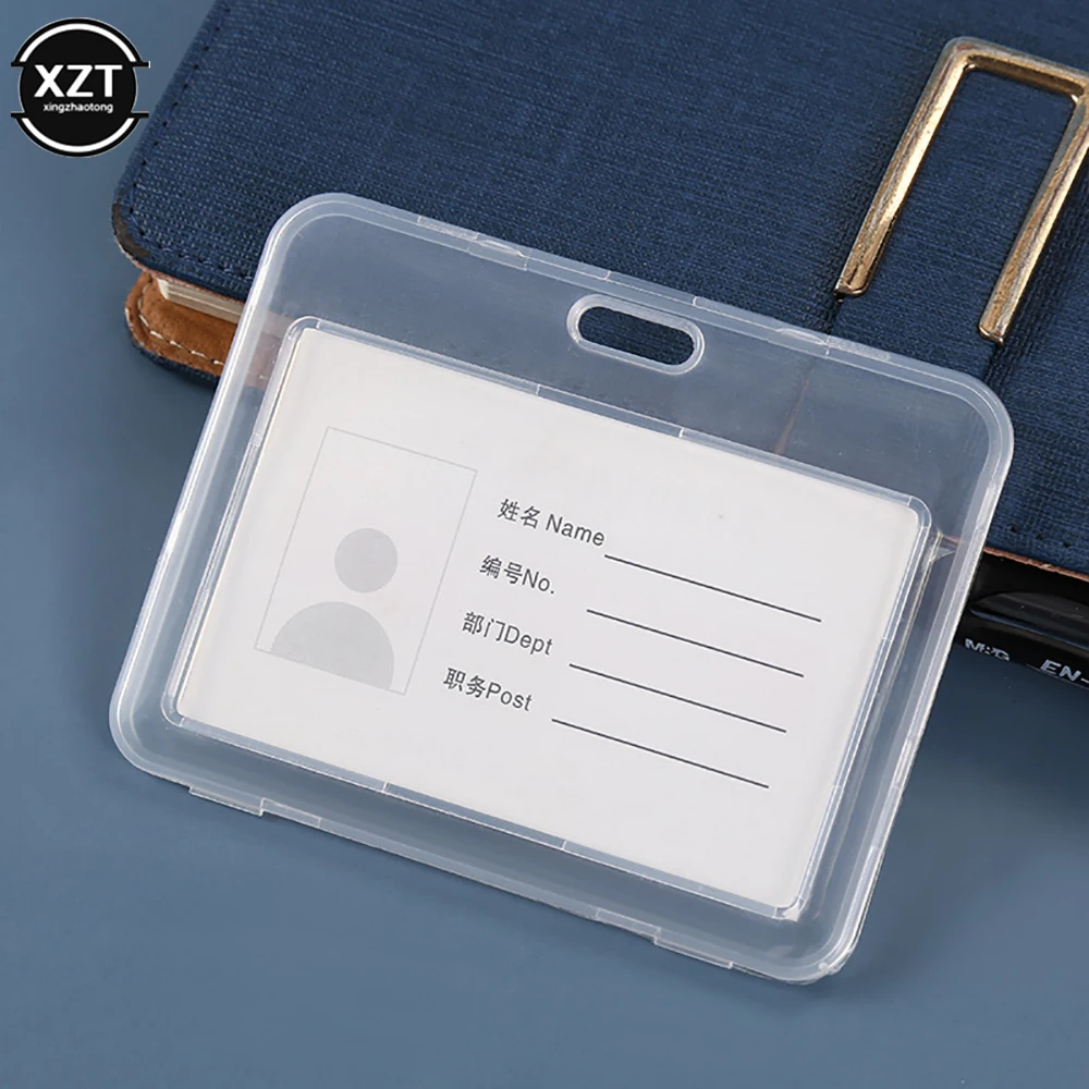 غطاء بطاقة شفاف مقاوم للماء حامل بطاقة حافلة الطالب حافظة بطاقات الائتمان التجارية حامل بطاقة الهوية البنك حماية ملحقات المكتب