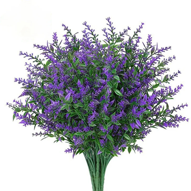 Künstliche Blume Kunststoff Lavendel Gefälschte Pflanzen Hochzeit Home Garten Dekoration Braut Bouquet Fotografie Requisiten Haushalts Produkte