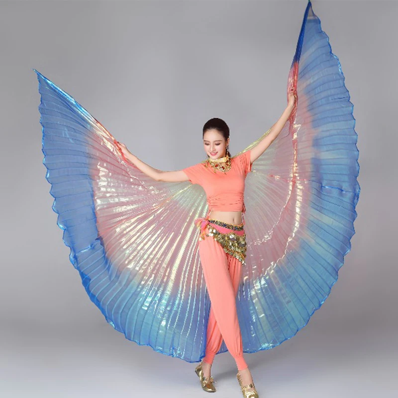 High Quality Women Belly Dance Wings Adults Dance Wear Costume Isis Colorful Wings Butterfly Oriental Design Wings