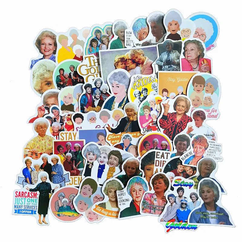 10/30/50Pcs The Golden Girl Stickers Waterproof Decal Laptop Motorcycle Luggage Snowboard Fridge Car Pegatinas