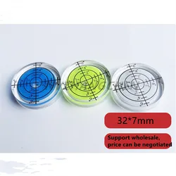 32 * 7 mm Bulls-eye Spirit Nível de bolha Grau de superfície marcada bolha de nível circular para ferramenta de medição de bolha horizontal