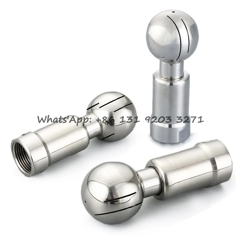 

CIP SS 304 SS316L Sanitary Thread Rotary Spray Washing Cleaning Nozzle Stainless Steel Rotary Spray Ball for Tank Cleaning