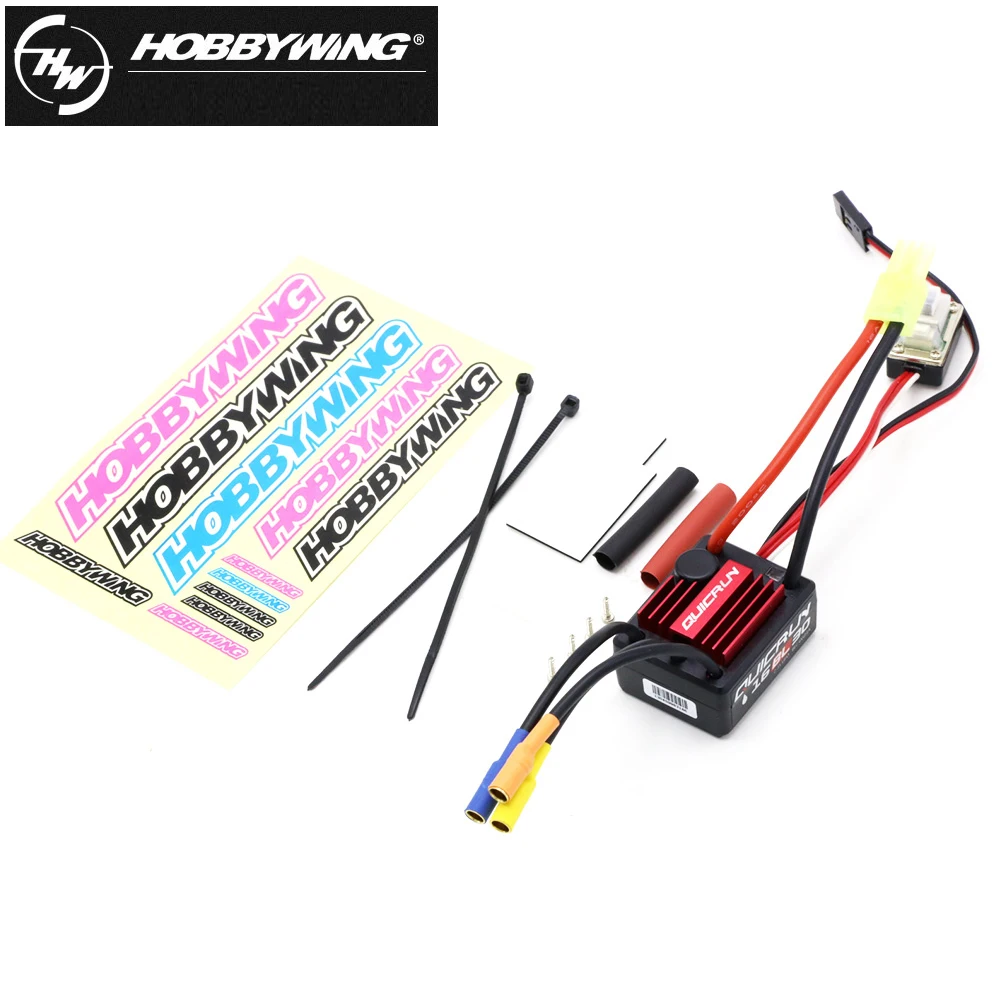 HobbyOOQuicRun WP-16BL30 30A Brushless Vitesse Contrôleur ESC + 2435 4500kv NipMotor Pour 1/16 1/18 Voitures De Tourisme Buggies Camions