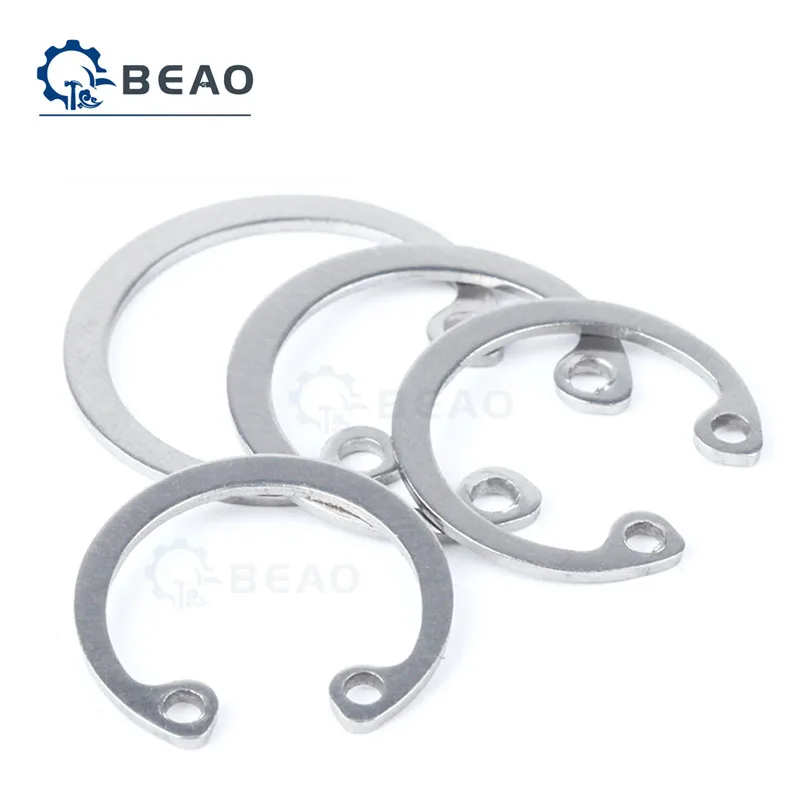 2/20PCS 304 Stainless Steel Circlips untuk Lubang Cincin Penahan Bantalan Lubang Snap Ring Clamp Cincin M8 m9 M10 M11 M12 M13-M75