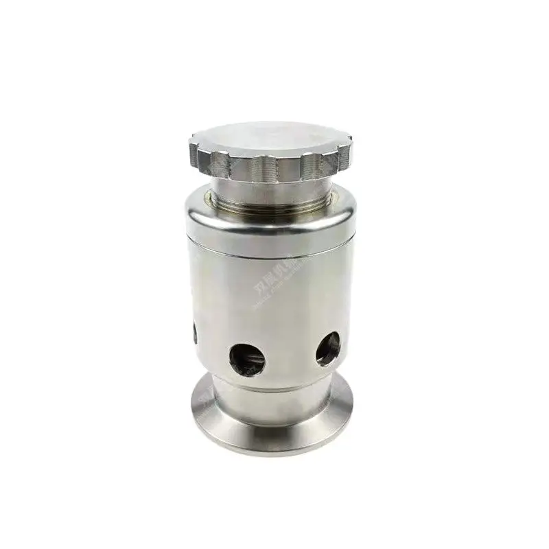 

15 PSI Adjustable Pressure Vacuum Relief Valve 1.5" and 2" Tri-Clamp Connection SS304 Stainless Steel