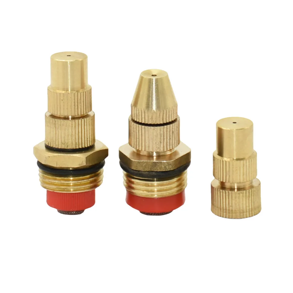 1/4 1/2 inch Thread Brass Misting Sprinkler Adjustable Agricultural Mist Spray Nozzle Garden Watering Irrigation Humidify