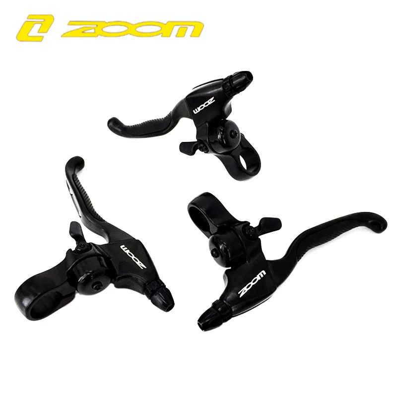 ZOOM Bicycle brake Lever MTB Road bike Aluminum alloy Bell Brake 2-finger Handle Folding bicycle hand brake for V brake C brake