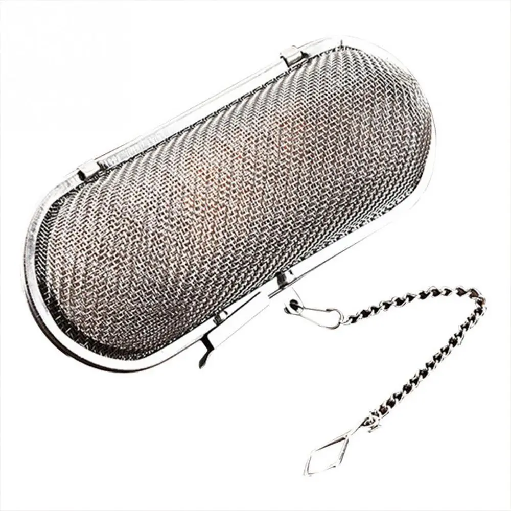 

Reuse With Hook up Stainless Steel Tea Strainer Infuser Ball Seasoning Colanders Spice Filter