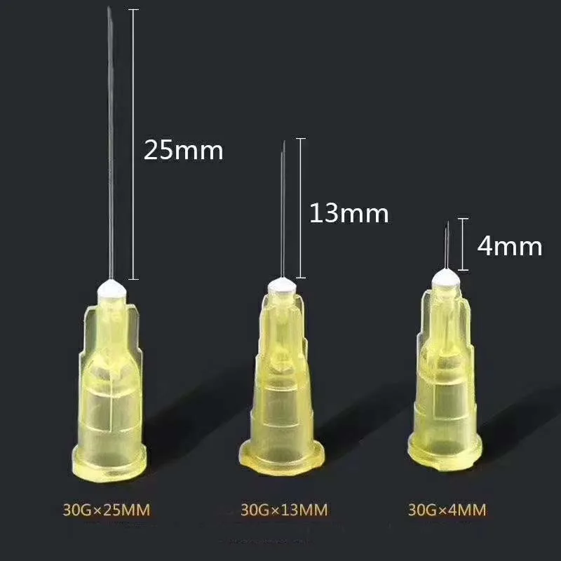 30g schmerzlose Nadel 13mm 4mm 25mm Einweg 30g medizinische Mikro plastik injektion kosmetische sterile Nadel chirurgisches Werkzeug