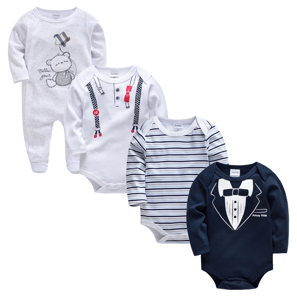 Honeyzone Recien Nacido Boy Long Sleeve Footies Baby Boy Clothes Gentleman Infant Jumpsuit Casual Roupas Pyjama Bebe Pijamas set