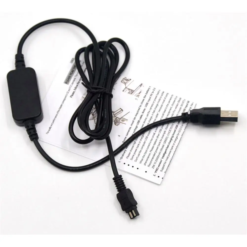 AC-L20 AC-L200 AC-L25 5V USB Cable Adapter for Sony DSC-HX200 DSC HX100 HDR-CX105 FDR-AX100 FDR-AXP35 HDR-C6 VG900